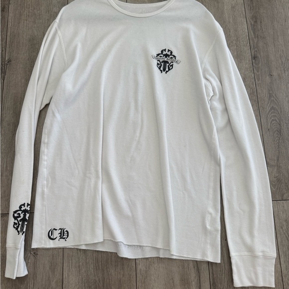 Chrome Hearts White Long Sleeve Tee
